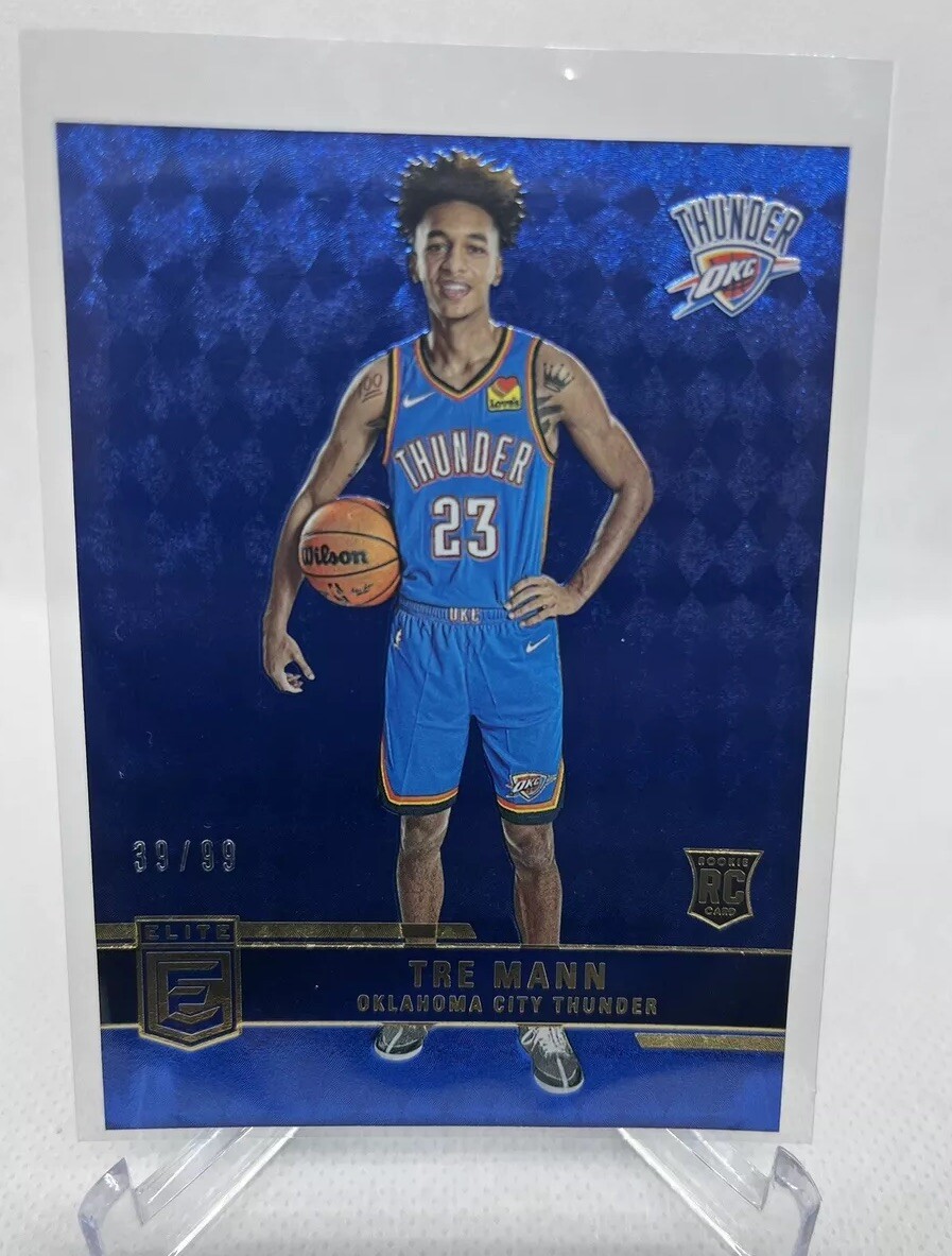 2021-22 Tre Mann Rookie Blue Prizm Donruss Elite /99 OKC Thunder Rc