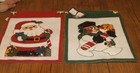 New Vintage Felt Christmas Banner/Cardholders, set of 2 with tags — photo 1