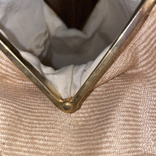 Magid Classic Bag Purse NOS W/ Tags Snake Chain Kiss Clasp Neutral Color EUC - Picture 9 of 12