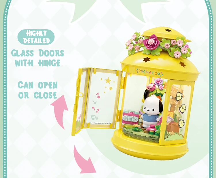 ✓ Official Sanrio Characters Lantern Night Lights Building Block