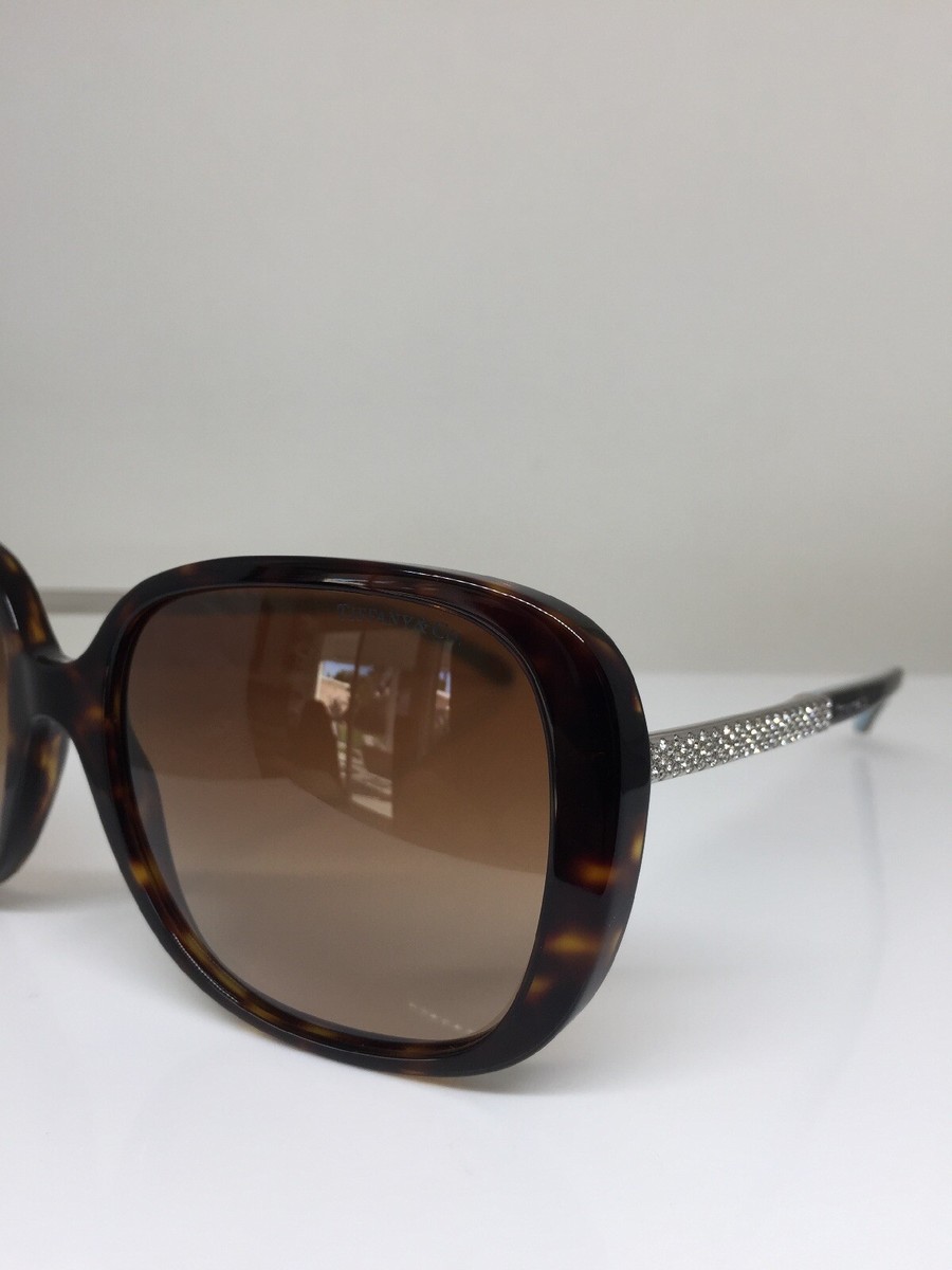 New Authentic Tiffany & Co. TF 4137-B Sunglasses C. 8015/3B Havana