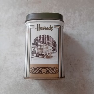 A Small Vinatge Harrods Tin empty in Good Collectible Condition. Quite Rare.
