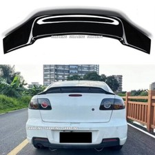 For 04-09 Mazda 3 Sedan Glossy Black Rear Trunk Lid Spoiler Wing Duckbill Style For 04-09 Mazda 3 Sedan Glossy Black Rear Trunk Lid Spoiler Wing Duckbill Style