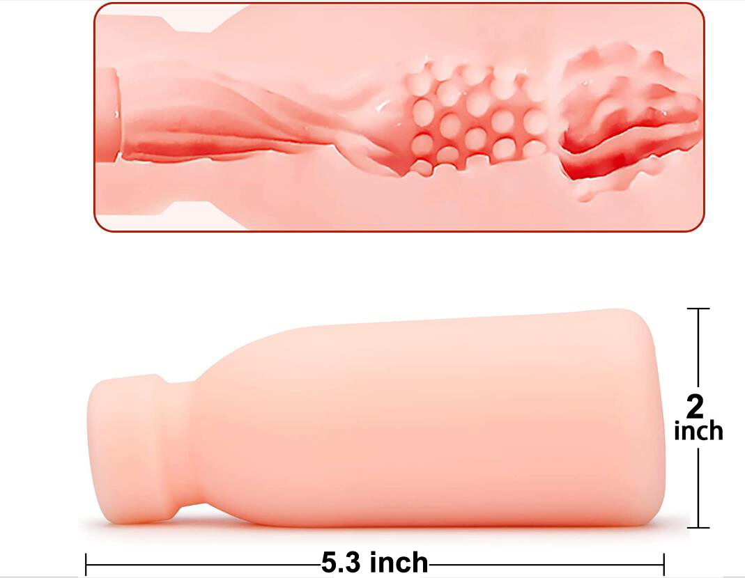 pussy insertion babybottle Milk Bottle Masturbation Cup Simulation Vagina Male Masturbator Pocket Pussy  Toy | eBay
