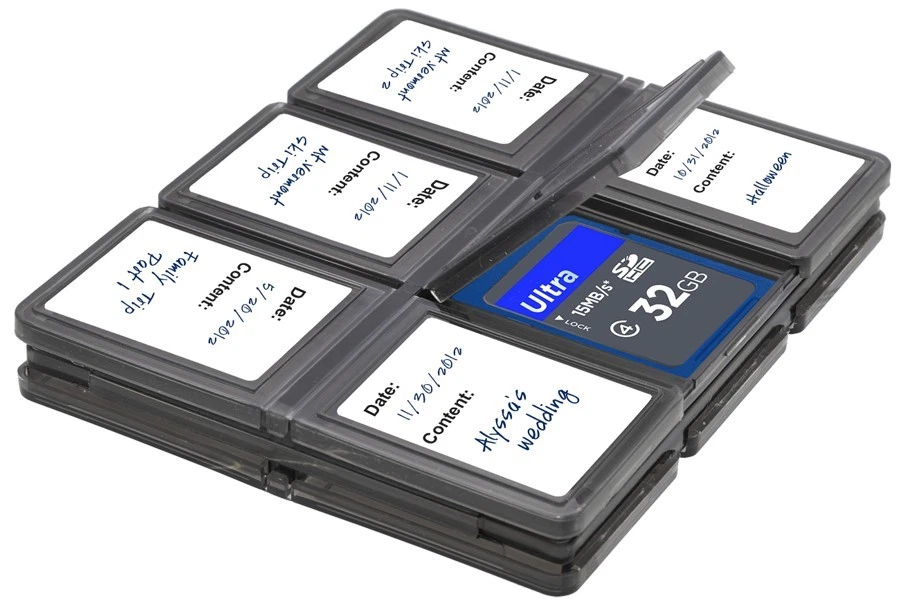Xit Foldable Memory Card Protector Case (12 Slots) Holds SD/ SDHC/ Micro SD Card - Image 2 of 4