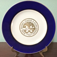 HOMER LAUGHLIN GPPA Workers AFL-CIO Cobalt Blue & Gold Plate-Beautiful!