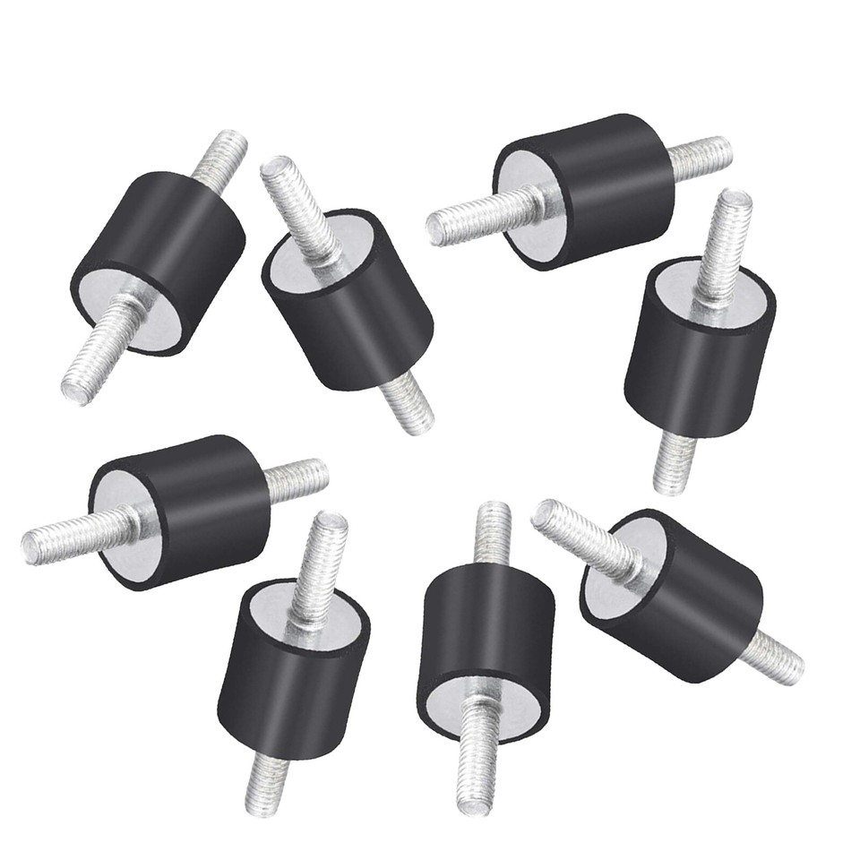 Sourcing Map M3x6 Thread Male Female Rubber Mounts,Vibration Isolators,Shock Absorber 8mm X 8mm 8pcs - View #8