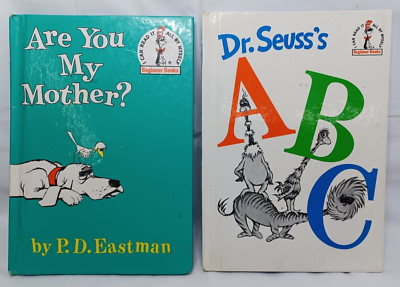 Set of 2 Dr. Seuss books, hardcovers Dr. Seuss's ABC + Are you my mother?