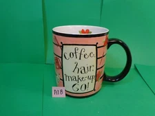 Coffee Hair Make-Up Go Mug, Dan DiPaolo Design,2008 The Lang Companies(Used/EUC)