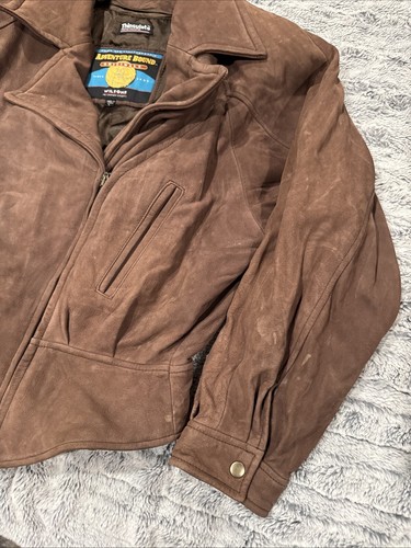 Vintage Adventure Bound by Wilsons Women's Brown Bomber Leather Jacket LARGE - Picture 3 of 7