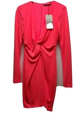 ZARA STRETCHY KNOTTED DRESS PINK | 8342/309