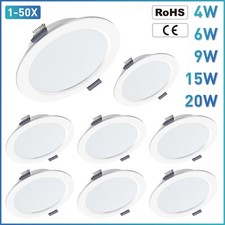 LED Panel Einbaustrahler Einbauleuchte Deckenleuchte EinbauSpots flach slim 230V