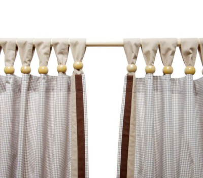 Kinderzimmer Baumwoll Vorhange Gardinen Braun Beige 1 Set 150x250 Cm Neu Ebay