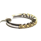 New 925 Sterling Silver gold plated .03ct SI2 H diamond cluster ring 2.1g 6.25 — photo 6