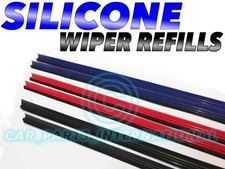 2x 28" Silicone Wiper Refills Windscreen Multi Colours Fits most cars - 8mm wide