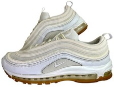 Nike Air Max 97 Sneakers Mens Size 11 White Gum Bottom Lace Up Low Top Round Toe