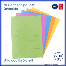 50 Cartelline semplici per atti cartelle archivio senza lembi da ufficio