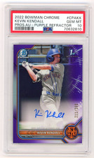 2022 Bowman Chrome PURPLE AUTO #CPA-KK Kevin Kendall /250  - PSA 10 GEM MINT