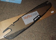 Front radiator grille heavy duty s/s Mazda MX5 mk2 1998-00 MX-5 logo satin black