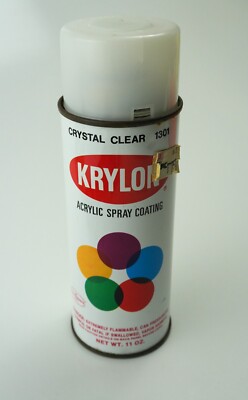 Vintage Krylon Crystal Clear Spray Paint Can
