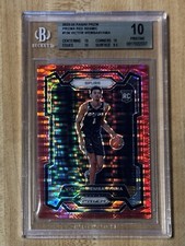 Victor Wembanyama RC /299 BGS 10 Pristine 2023 Prizm Red Seismic Rookie Pop 1 🏀