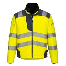 Portwest T402 Soft Shell HI Viz Jacket- Yellow/Grey- Size XXXL (3XL)