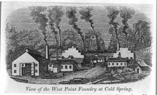 Photo:View of the West Point Foundry at Cold Spring New York; ca. 1840