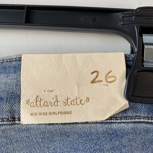 Altar’d State Mid Rise Girlfriend Jeans 26 - Picture 4 of 9