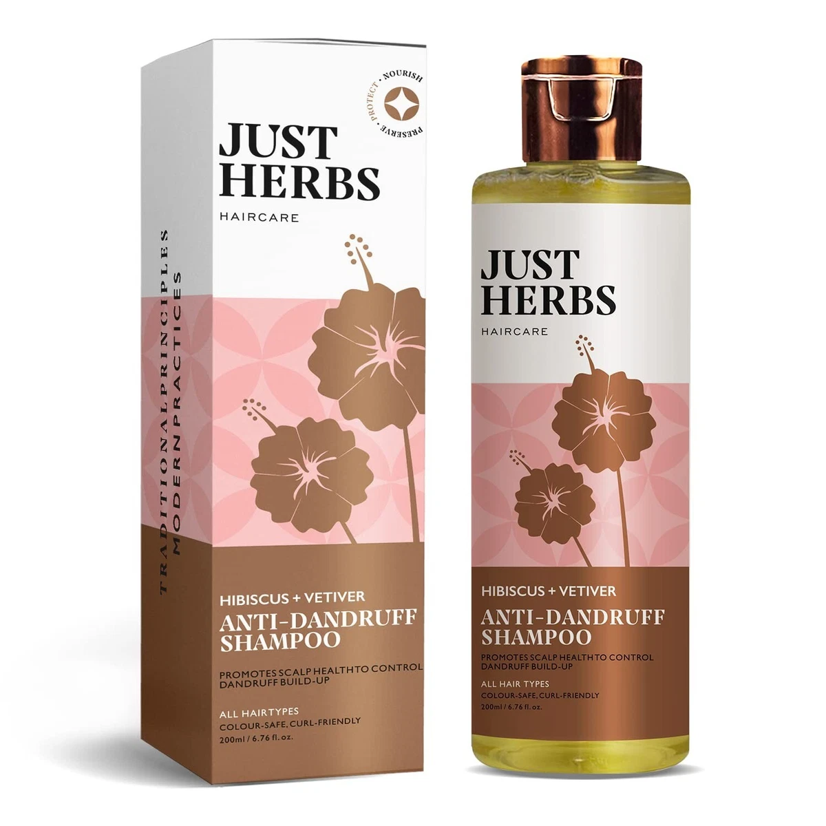 Just Herbs Ayurvedic Anti Dandruff Shampoo 200 ml Free Shipping World Wide