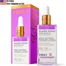 Truly Glazed Donut After Shave Oil, Hydrating, Non-Greasy, 3.1oz/90ml NEW in Box