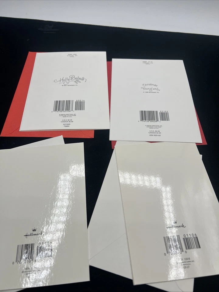 27 Unused Vintage Ruth Morehead Christmas Greeting Cards Collection Holly Babes - Image 4 of 4