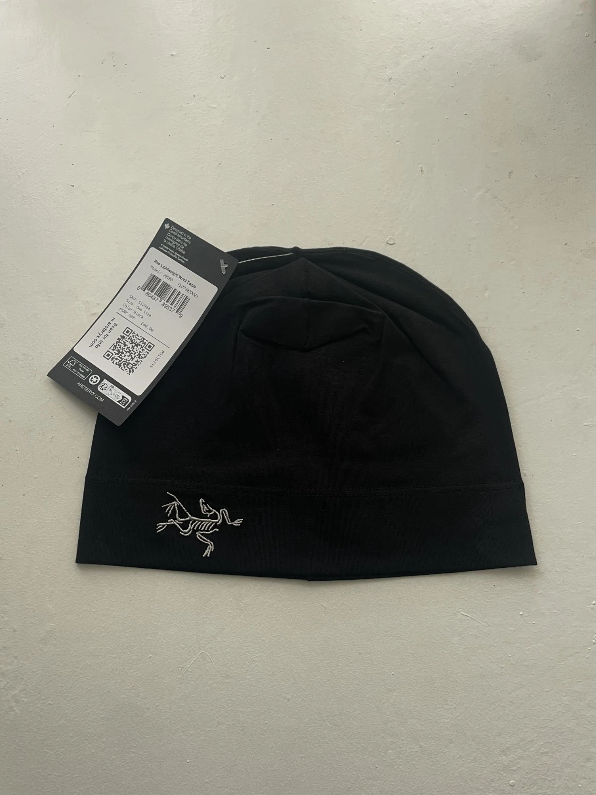 Arc'teryx Rho Toque Beanie Skull Cap Running Hat Wool - One Size | Fast Shipping