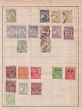 Australia Official Service OS Stamps on a page - Mixed Condition