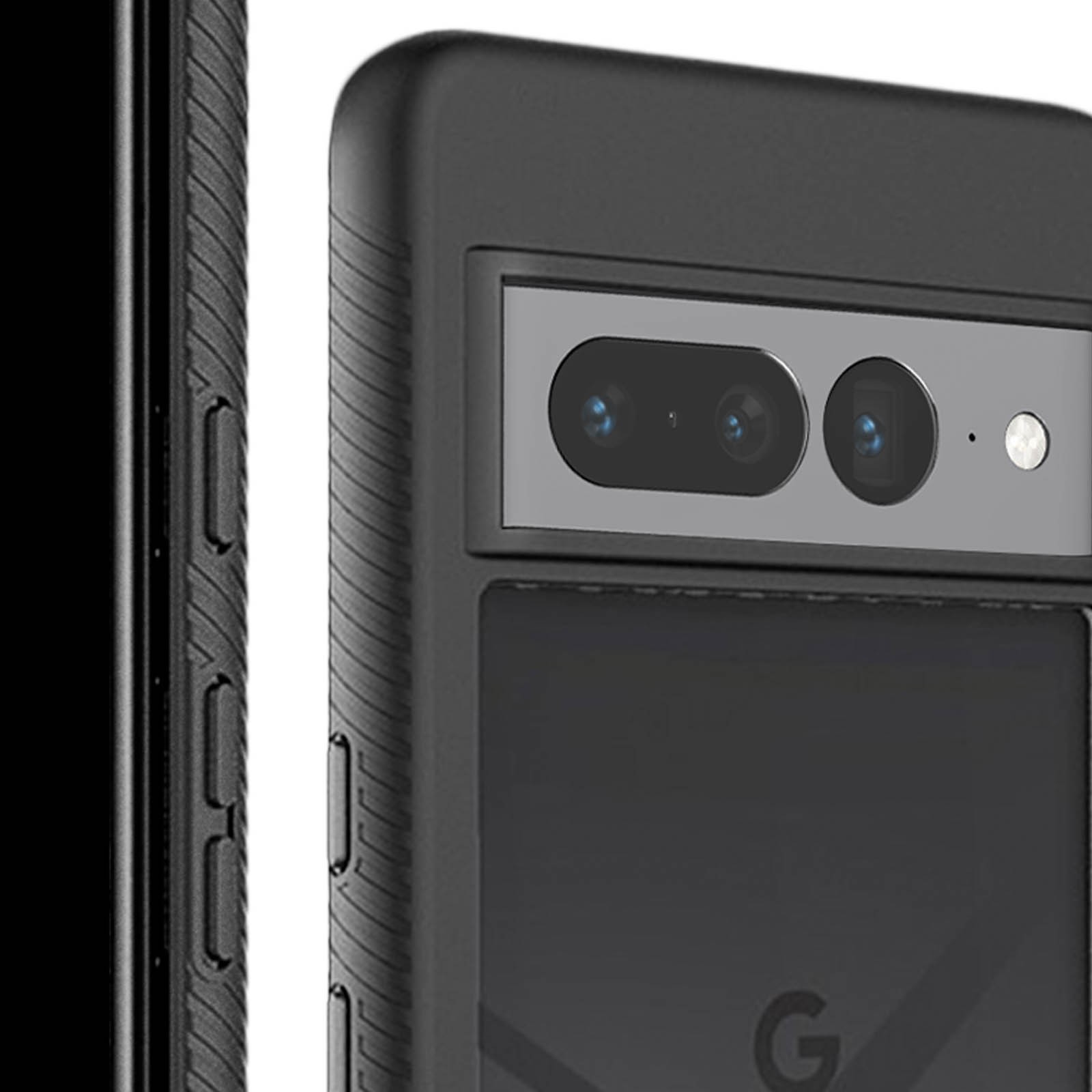 Coque silicone rigide Pixel 7 Pro antichoc transparente hybride