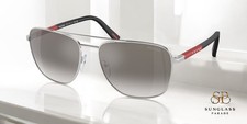 PRADA LINEA ROSSA PS 54ZS 1BC02M Silver Grey Mirror Silver 60mm Men's Sunglasses