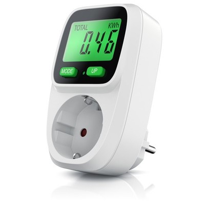 Bearware EL Strom Energiekostenmessgerät 2 Tasten (grün) Display 3680 W NEU