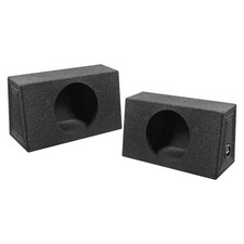 Qpower QBOMB Single 10" Empty Woofer Box. Mounts behind seat. Sold in pairs