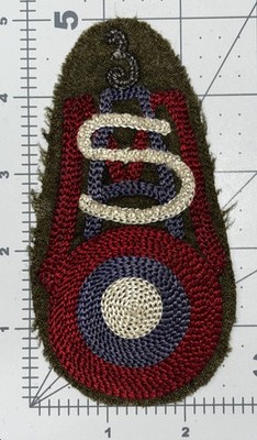 French Made Bullion WW 1 AEF Air Service Mechanics 3rd Regiment Patch Inv# K2396