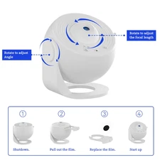 Galaxy Projector Night Light Star Planetarium Projector Adults 360° Rotate Gamin