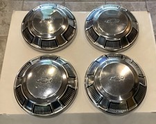 1968 - 1972 Chevy Bel Air Biscayne Impala Dog Dish Hubcaps 10.5 Set Of 4