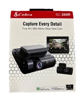 Cobra Smart Dual View Dash Cam SC 250R 4K Parking Live View Mayday 32 GB CarPlay