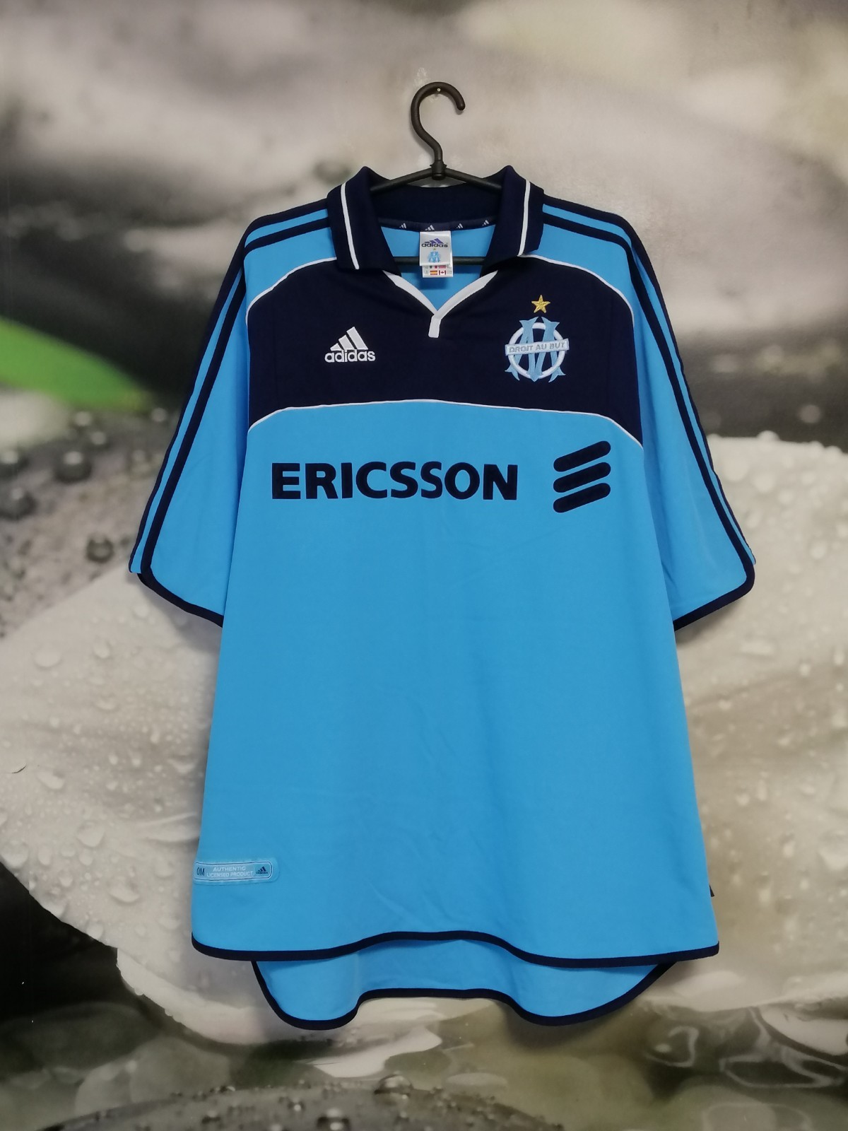 Olympique Marseille 2000 - 2001 away vintage shirt jersey Adidas size 2XL