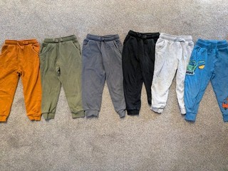 Bundle Of 6 Kids Joggers 3 4 Various Brands