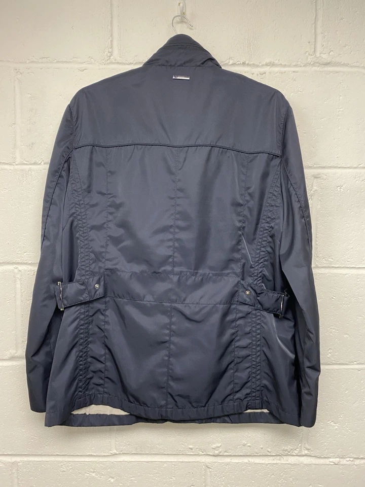 Armani Collezioni Navy Blue Water Repellent Zip Up With Pockets Coat Size L PT - Image 2 of 4