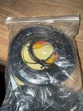 *Black 100ft Extension Power/Video Cable for Swann HD Security CCTV Systems Kit 