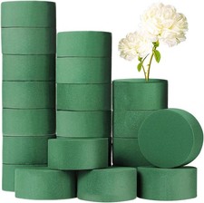 20 PCS Round Floral Foam,Green Wet Foam Block,Wet Florist Floral Foam Block F...