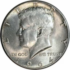 1964 P KENNEDY SILVER HALF DOLLAR 50C US COIN 90% SILVER LUSTER AU BU MS UNC