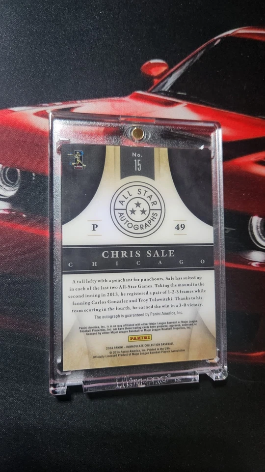 RARO! Immaculate Gold Chris Sale 2014 autógrafo 18/25 White Sox Foto 3 de 3