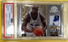 2013 GOLD PRIME 01/10 PSA 6 Totally Certified Shaquille O'Neal MAGIC PATCH SHAQ
