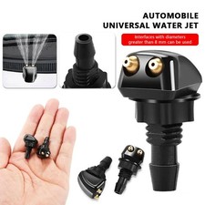Car Windshield Adjustable Dual-Hole Wiper Washer Jet Water Spray Nozzle 2M Hose